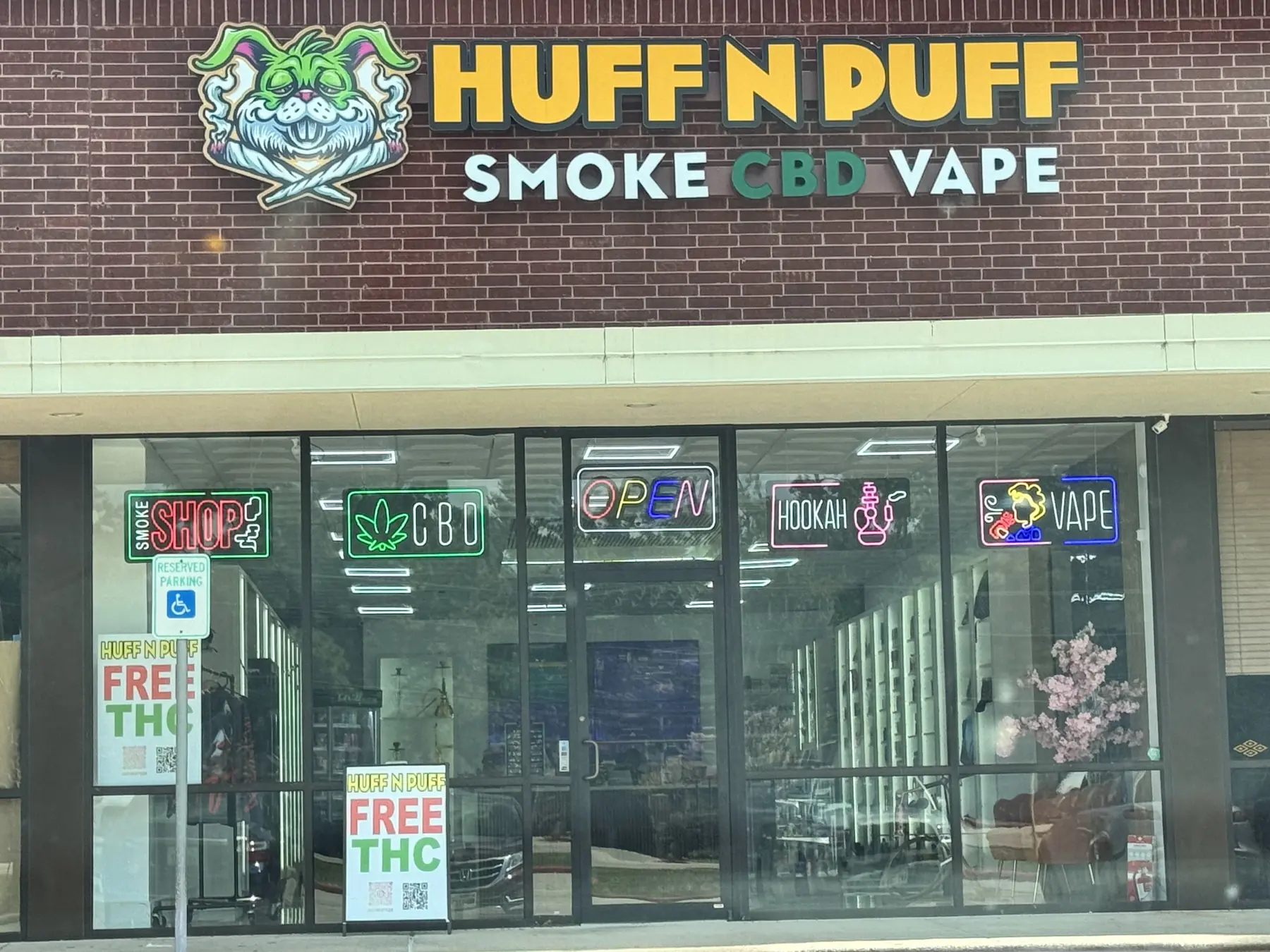 Huff N Puff storefront at 5324 Atascocita Rd in Humble, TX